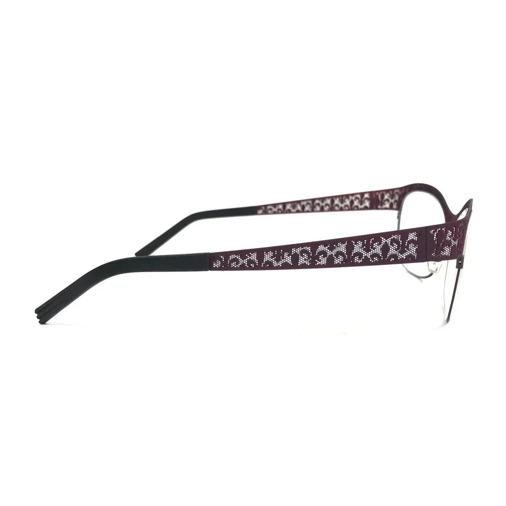 J.F. Rey Eyeglasses Frames JF2559 7777 Purple Matte Fleur De Lis 53-16-132